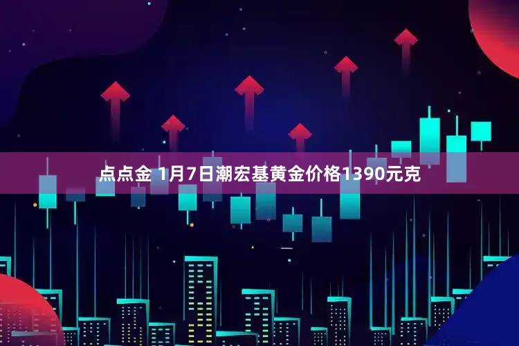 点点金 1月7日潮宏基黄金价格1390元克